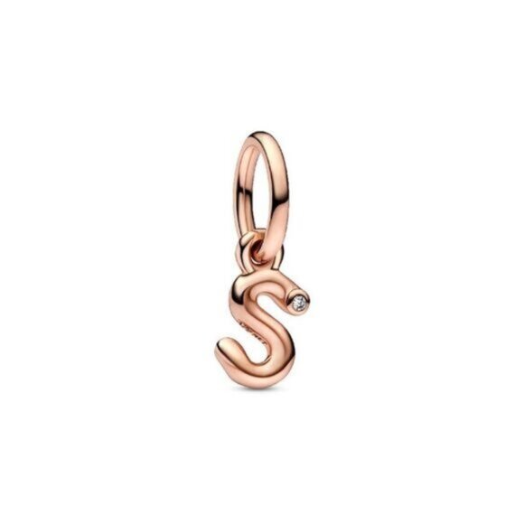 Pandora Moments 14K Rose Gold Plated Cz Dangle Charm - Picture 1 of 3
